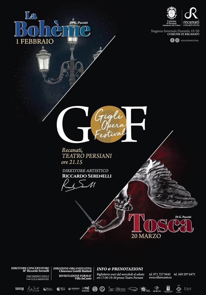 Locandina del "Gigli Opera Festival" -2020 -