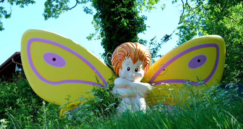 Farfalla mascotte del "Giardino delle Farfalle"